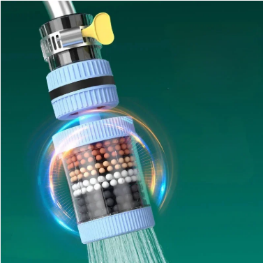 Kitchen Water Faucet Filter 6 Layers Nozzle Filter 360 Degree Rotation Faucet Purifier Water Tap Nozzle Filter